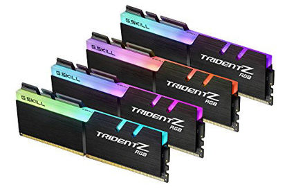 Picture of G.SKILL TridentZ RGB Series 32GB (4 x 8GB) 288-Pin DDR4 SDRAM DDR4 3200 (PC4 25600) Desktop Memory Model F4-3200C16Q-32GTZR