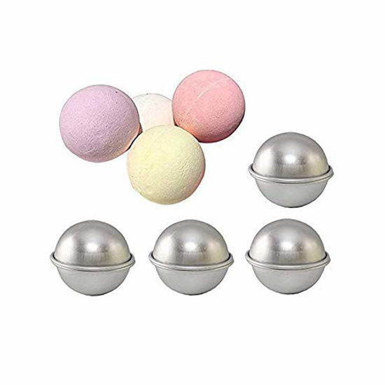 Bloss Metal Bath Bomb Mold with 1SIZE 4 Set 8 Pieces,4 DIY Homemade R