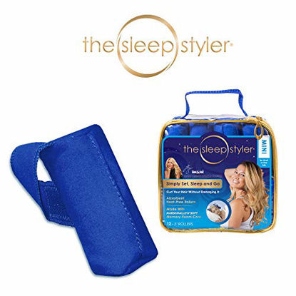 Picture of Allstar Innovations The Sleep Styler, The heat-free Nighttime Hair Curlers for Short or Long Fine Hair, Mini (3 Rollers), 12 Count, As Seen on Shark Tank