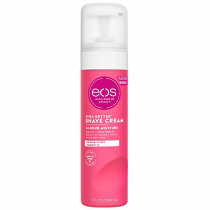 Picture of eos Shea Better Shaving Cream for Women- Pomegranate Raspberry | Shave Cream, Skin Care and Lotion with Shea Butter and Aloe | 24 Hour Hydration | 7 fl oz