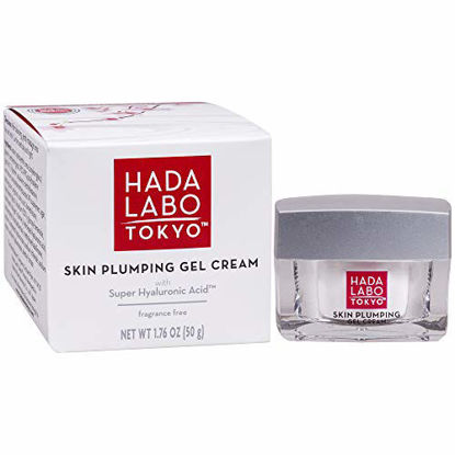 Picture of Hada Labo Tokyo Skin Plumping Gel Cream 1.76 Fl Oz - with Super Hyaluronic Acid & Collagen - 24 Hour Moisture & visible Line Plumping Fragrance & Paraben Free Non-Comedogenic (Packaging May Vary)