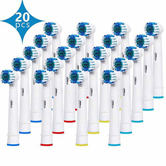 Picture of Genkent Replacement Brush Heads Compatible With Electric Toothbrush Oral-B Sensitive Gum Care Electric Toothbrush, 20 Count