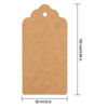 Picture of Gift Tags,120 PCS Kraft Paper Tags for Wedding Brown Rectangle Craft Hang Tags with Free 100 Feet Natural Jute Twine 