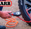 Picture of ARB ARB601 Digital Tire Pressure Gauge with Braided Hose and Chuck, Inflator and Deflator 25-75 PSI Readings