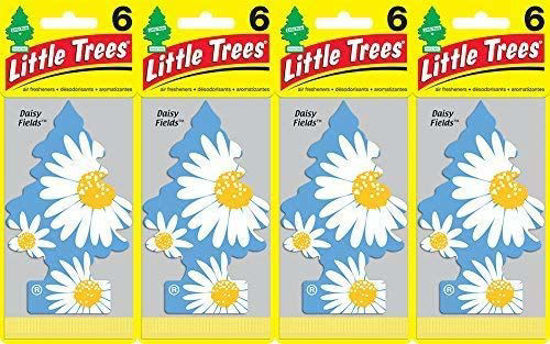 Picture of Little Trees - U6P-67347-AMA LITTLE TREES Car Air Freshener - Hanging Tree Provides Long Lasting Scent for Auto or Home - Daisy Fields, 24 count, (4) 6-packs