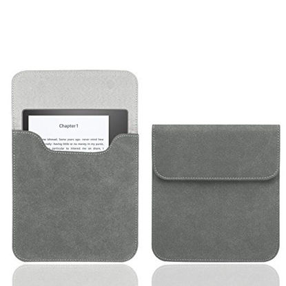 Picture of WALNEW 7'' Kindle Sleeve for Kindle Oasis - Protective Insert Sleeve Case Cover Bag Fits Kindle Oasis 10th Generation 2019 / 9th Generation 2017, Gray