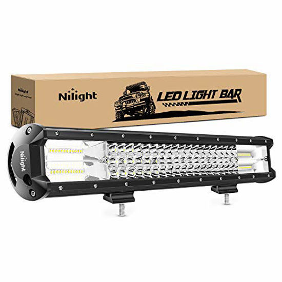 Picture of Nilight - 18004C-A LED Light Bar 20Inch 288w Triple Row Flood Spot Combo 28800LM Led Bar Driving Lights Boat Lights Led Off Road Lights for Trucks, 2 Years Warranty