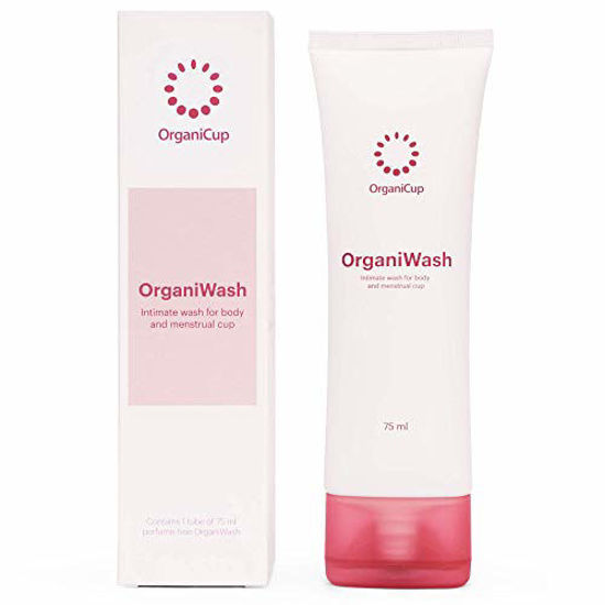 Picture of OrganiWash (2.5oz) - Mild Cleanser for the Body And Menstrual Cup - Organic Intimate Soap - Perfume-Free - Certified Vegan - Allergy Certified - Made in Denmark - Not offered in California