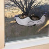 Picture of K&H PET PRODUCTS EZ Mount Window Bed Kitty Sill Gray with Kitty Face 27 X 11 X 6 Inches