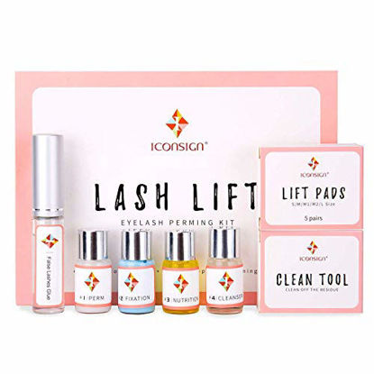 Picture of ICONSIGN Lash Lift Kit Eyelash Perm Kit, Professional Semi-Permanent Curling Perming Wave Suitable For Salon