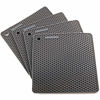 Picture of Smithcraft Silicone Trivet Pot Mat for Countertop Trivest Pads Heat Resistant Table Placemats 4 Pack,Size:7.5x7.5 Inch, Color: Grey, Shape:Square
