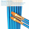 Picture of BOSOBO Paint Brushes Set, 2 Pack 20 Pcs Round Pointed Tip Paintbrushes Nylon Hair Artist Acrylic Paint Brushes for Acrylic Oil Watercolor, Face Nail Art, Miniature Detailing & Rock Painting, Blue