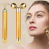 Picture of 2 in 1 Face Massager Roller 24k Facial Golden Pulse Electric 3D Roller and T Shape Arm Eye Nose Head Massager Instant Face Lift Anti Wrinkles Skin Tightening Face Firming