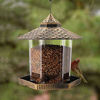 Picture of Twinkle Star Wild Bird Feeder Hanging for Garden Yard Outside Decoration, Hexagon Shaped with Roof