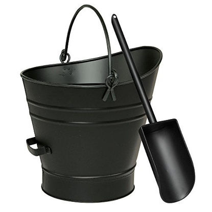 Picture of Minuteman International Scoop Coal Hod Pellet Bucket, Black