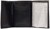 Picture of Tommy Hilfiger Men's Leather Trifold Wallet, Black/Black, One Size