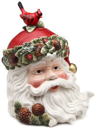 Picture of Cosmos Evergreen Holiday Santa Cookie Jar