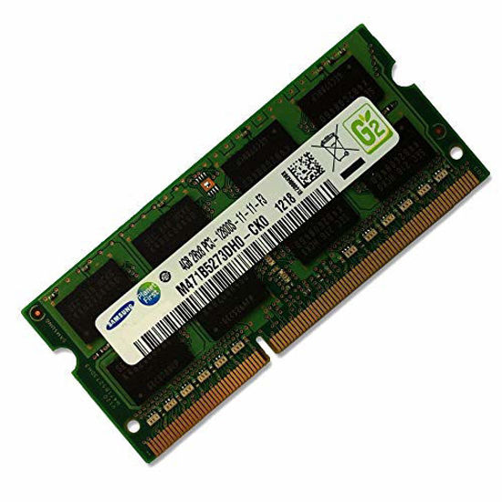 Picture of Samsung 4GB DDR3 PC3-12800 1600MHz 204-Pin SODIMM Laptop Memory Module RAM. Model M471B5273DH0-CK0