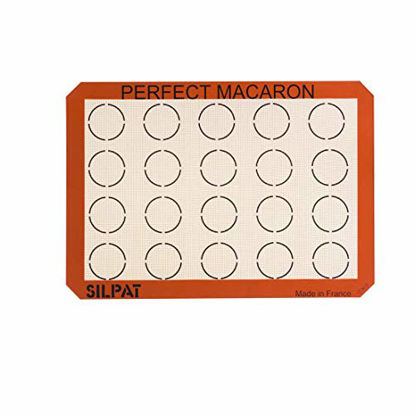 Picture of Silpat Perfect Macaron Non-Stick Silicone Baking Mat, 11-5/8" x 16-1/2"