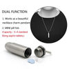 Picture of TI-EDC Mini Pill Fob Titanium Bullet Design Pill Holder for Necklace Keychain Charm Pendant Pill Case Ultra-Lightweight 0.2oz Waterproof