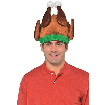 Picture of Amscan 391870 Thanksgiving Cooked Turkey Party Hat, 13" x 11"