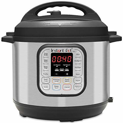Picture of Instant Pot Duo 7-in-1 Electric Pressure Cooker, Sterilizer, Slow Cooker, Rice Cooker, Steamer, Saute, Yogurt Maker, and Warmer, 6 Quart, 14 One-Touch Programs