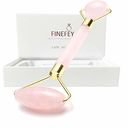 Picture of Rose Quartz Roller,Face Massager for Women Real 100% Jade|Facial Skin Care Kit