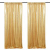 Picture of Gold Sequin Backdrop Curtain Panels Stage 2 Pieces 2FTx8FT Wedding Party Background Drapes