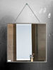 Picture of Cozylady Fogless Shower Mirror for Shaving - Nanometer Small Vanity Mirror Makeup Mirror with Metal Chain Locker Mirrors for Wall-Anti-Fog Bathroom Mirror Wall Mirror Anti-Drop Protection Frame