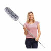 Picture of DELUX Microfiber Feather Duster Extendable Cobweb Duster with 100 inches Extra Long Pole, Bendable Head & Scratch-Resistant Hat for Cleaning Ceiling Fan, High Ceiling, Blinds, Furniture & Cars