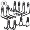 Picture of NETWAL Garage Hooks 10 Pack Storage Organization, Heavy Duty Wall Mount Steel Hook for Organizer Power Tools, Ladders,Bicycles,Garden Black