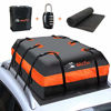 Picture of MeeFar Car Roof Top Rooftop Cargo Carrier Bag 20 Cubic feet Waterproof for All Cars with/Without Rack, Includes Anti-Slip Mat, 10 Reinforced Straps, 6 Door Hooks, Luggage Lock