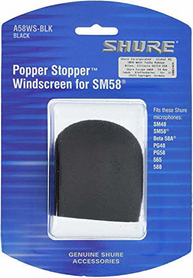 Picture of Shure A58WS-BLK Foam Windscreen for All Shure Ball Type Microphones, Black