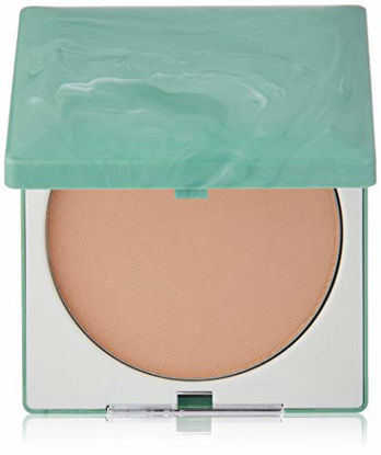 Picture of Clinique Stay-Matte Sheer Pressed Powder | Shine-Absorbing, Oil-Free Formula | Create a Perfect Matte Appearance | Free of Parabens, Phthalates, and Sulfates | Stay Beige - 0.27 oz