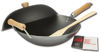 Picture of Joyce Chen , Classic Series Carbon Steel Wok Set, 4-Piece, 14-Inch, Charcoal