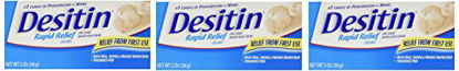 Picture of Desitin Rapid Relief Creamy Zinc Oxide Diaper Rash Cream (Pack of 3)