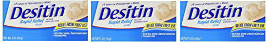 Picture of Desitin Rapid Relief Creamy Zinc Oxide Diaper Rash Cream (Pack of 3)