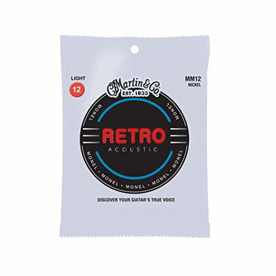 Picture of Martin Retro Acoustic MM12 Light-Gauge Guitar Strings, Monel Nickel