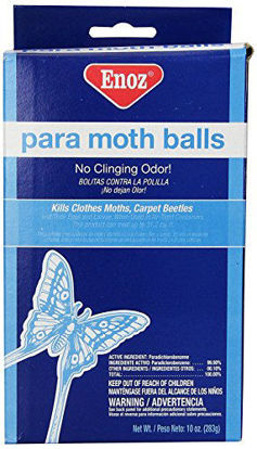 Picture of Enoz Para Moth Balls for Moths and Carpet Beetles, 80-mothballs, 2-pack (160 Count)