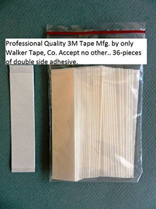 Picture of 3M 1522 Double Sided Clear Straight Tape 1x3 for Wig Toupee Hairpiece 36 PCS by Unknown