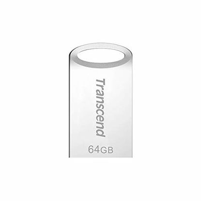 Picture of Transcend 64GB JetFlash 710 USB 3.1/3.0 Flash Drive (TS64GJF710S), Silver