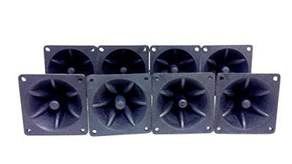 Picture of 4 Pair of 3.25" x 3.25" Piezo Tweeter Element DJ Speaker Car Audio Square Single Super Horn NTX-1004PZ