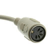 Picture of CableWholesale at to PS/2 Keyboard Adapter, Din5 (at) Female to MiniDin6 (PS/2) Male, 6 inch