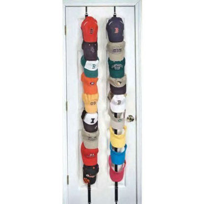 Picture of Smile9924 Caprack 18 Baseball Cap Hat Holder Rack Organizer Storage Door Closet Hanger NEW