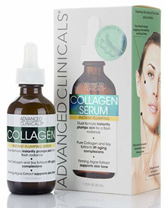 Picture of Advanced Clinicals Collagen Facial Serum - Reduces the appearance of wrinkles, dark circles, and fine lines. (1.75oz)