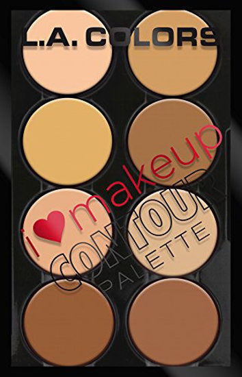 Picture of L.A. Colors I Heart Makeup Contour Palette, Light to Medium, 1.04 Ounce