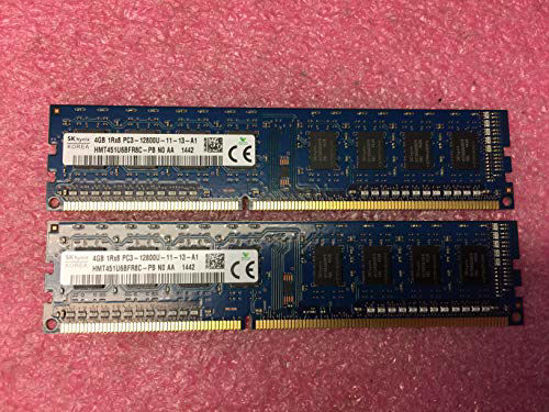 Picture of Hynix HMT451U6BFR8C-PB 8GB 2 x 4GB PC3-12800U DDR3 1600 CL11 Desktop Memory Kit