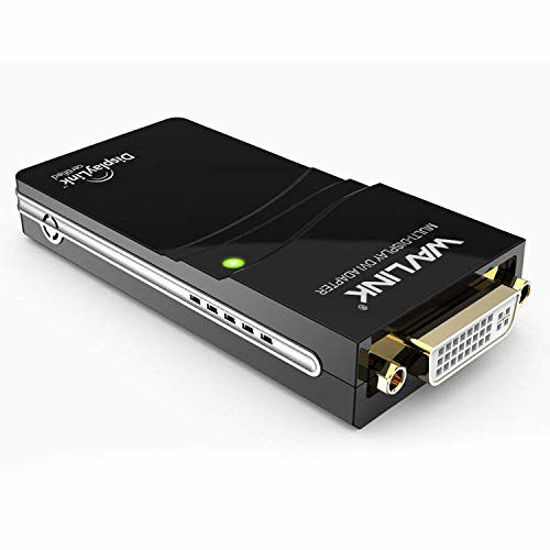 Picture of Wavlink USB 2.0 to VGA/DVI/HDMI Universal Video Graphics Display Adapter, Displaylink Chip Supports up to 6 Monitor displays,up to 1920 x 1080@60Hz for Windows, Mac OS & Chrome OS & Android 5.0 Later