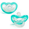 Picture of RaZbaby JollyPop Baby Pacifier Newborn, 0-3m, Teal, Double Pack