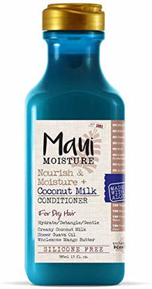 Picture of Maui Moisture Nourish & Moisture + Coconut Milk Conditioner to Hydrate and Detangle Curly Hair, Lightweight Daily Moisturizing Conditioner, Vegan, Silicone- & Paraben-Free, 13 fl oz, Mango